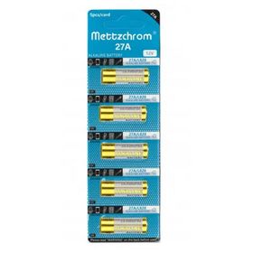 Mettzchrom 27A 12V Alkalin Pil 5 Adet Oto ve Kapı Kumanda Pili