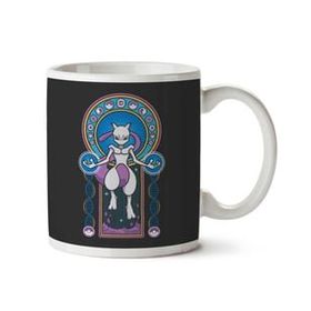 Mewtwo Stained Glass Pokemon Baskılı Kupa