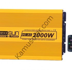 Mexxsun 12V 2000W Tam Sinüs Şarjlı Ekranlı İnverter