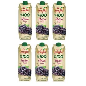 Meysu %100 1 lt Üzüm Suyu (6 adet)