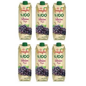 Meysu %100 1 lt Üzüm Suyu (6 adet)