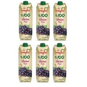 Meysu %100 1 lt Üzüm Suyu (6 adet)