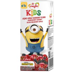 Meysu 200 ml Kids Vişne Kiraz Karadut Elma (27 adet)