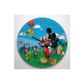 Meyuhome DV00267 Mickey Mouse Tasarımlı 29 cm Ahşap Duvar Saati