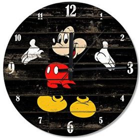 Meyuhome DV00267 Mickey Mouse Tasarımlı 29 cm Ahşap Duvar Saati