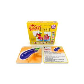 Meyve Sebze Puzzle - Terapötik Etkinlikler - Ayben Yayınları
