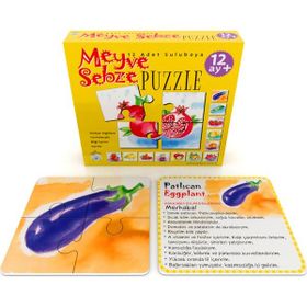 Meyve Sebze Puzzle - Terapötik Etkinlikler - Ayben Yayınları