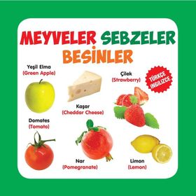 Meyveler - Sebzeler - Besinler - Türkçe-İngilizce - kollektif