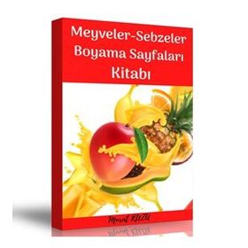 Meyveler ve Sebzeler Boyama Sayfalar Kitabı