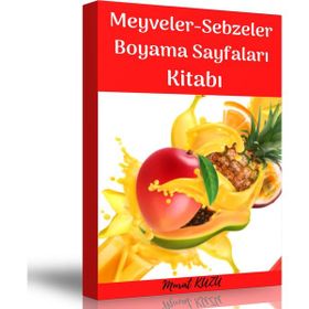 Meyveler ve Sebzeler Boyama Sayfalar Kitabı
