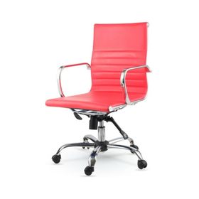 Mezura Ofis Air Chrome Kırmızı Ofis Çalışma Koltuğu