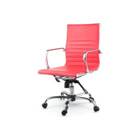 Mezura Ofis Air Chrome Kırmızı Ofis Çalışma Koltuğu