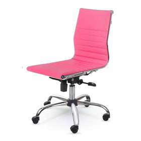 Mezura Ofis Air Chrome Pembe Ofis Çalışma Koltuğu