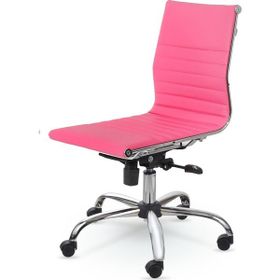 Mezura Ofis Air Chrome Pembe Ofis Çalışma Koltuğu