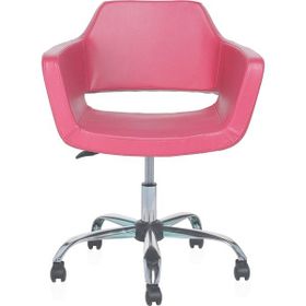 Mezura Ofis Air Chrome Pembe Ofis Çalışma Koltuğu