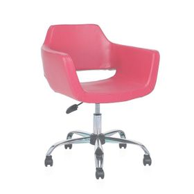 Mezura Ofis Air Chrome Pembe Ofis Çalışma Koltuğu