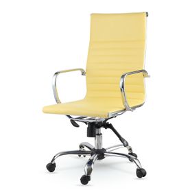 Mezura Ofis Air Chrome Sarı Ofis Çalışma Koltuğu
