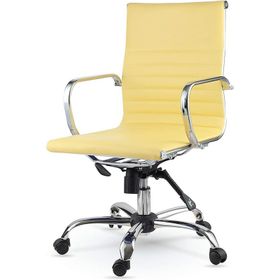 Mezura Ofis Air Chrome Sarı Ofis Çalışma Koltuğu