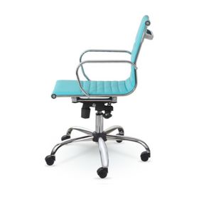 Mezura Ofis Air Chrome Turkuaz Ofis Çalışma Koltuğu