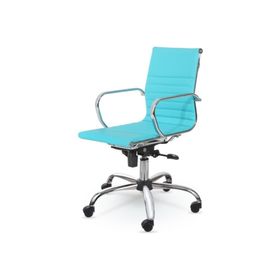 Mezura Ofis Air Chrome Turkuaz Ofis Çalışma Koltuğu