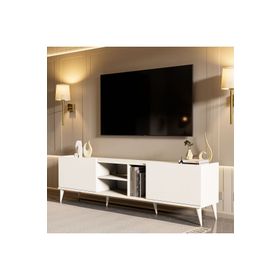 Mezza 1320 Elegante 180 cm Beyaz Tv Ünitesi