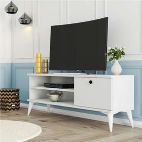 Mezza Retro 1564 120x29 cm Beyaz TV Ünitesi
