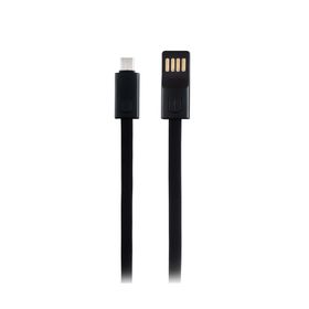 MF Product Jettpower 0047 20 cm Siyah Metal Başlıklı Örgülü 3A Micro USB Hızlı Şarj Kablosu