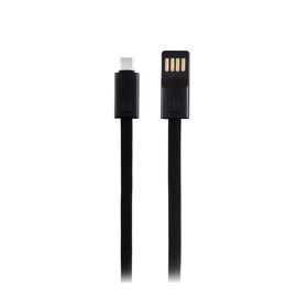 MF Product Jettpower 0047 20 cm Siyah Metal Başlıklı Örgülü 3A Micro USB Hızlı Şarj Kablosu