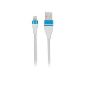 MF Product Jettpower 0054 1 m Beyaz Metal Başlıklı Örgülü 2.1A Lightning Hızlı Şarj Kablosu