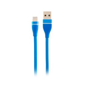 MF Product Jettpower 0060 1.2 m Mavi Metal Başlıklı Örgülü 3 in 1 Hızlı Şarj Kablosu