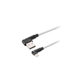 MF Product Jettpower 0062 1 m Beyaz Silikon L Tipi 2.1A Lightning Hızlı Şarj Kablosu