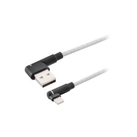 MF Product Jettpower 0062 1 m Beyaz Silikon L Tipi 2.1A Lightning Hızlı Şarj Kablosu