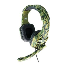 MF Product Strike 0541 Yeşil Kablolu Kulak Üstü Kamuflajlı Gaming Kulaklık