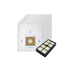 MFS Rowenta RQ 3116 Uyumlu 5 Adet Toz Torbası ve Hepa Filtre Seti