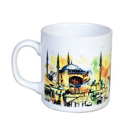 Mgm Ayasofya 1453 Desenli Saplı Kupa Bardak