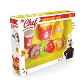 Mgs Oyuncak 3809 Mr.Chef 14 Parça Hamburger Seti