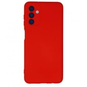Mhd Tech Samsung Galaxy A04S Nano içi Kadife Silikon Kırmızı Kılıf