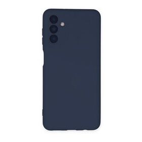 Mhd Tech Samsung Galaxy A04S Nano içi Kadife Silikon Lacivert Kılıf