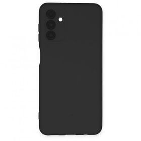 Mhd Tech Samsung Galaxy A04S Nano içi Kadife Silikon Siyah Kılıf