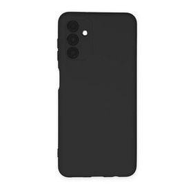 Mhd Tech Samsung Galaxy A04S Nano içi Kadife Silikon Siyah Kılıf