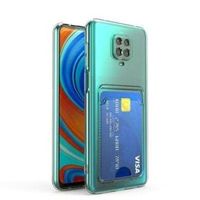 Mhd Tech Xiaomi Redmi Note 9S Kartlıklı Şeffaf Setra Clear Silikon Kapak