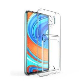 Mhd Tech Xiaomi Redmi Note 9S Kartlıklı Şeffaf Setra Clear Silikon Kapak