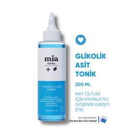Mia Klinika 200 ml %7 Glikolik Asitli Arındırıcı ve Gözenek Sıkılaştırıcı Tonik