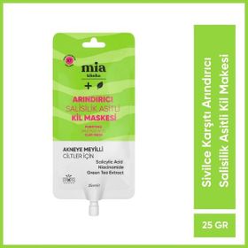 Mia Klinika Sivilce Karşıtı Arındırıcı Salisilik Asitli 25 gr Yüz Kil Maskesi