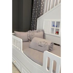 Miabella Home 11680 Fil Nakışlı Bebek Nevresim Takımı
