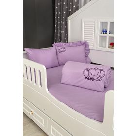 Miabella Home 11680 Fil Nakışlı Bebek Nevresim Takımı