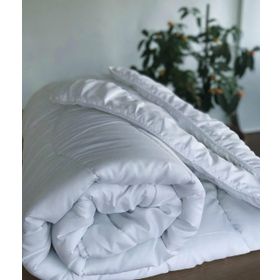 Miabella Home 155x215 Tek Kişilik Mikrofiber Saten Beyaz Yorgan