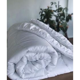 Miabella Home 155x215 Tek Kişilik Mikrofiber Saten Beyaz Yorgan