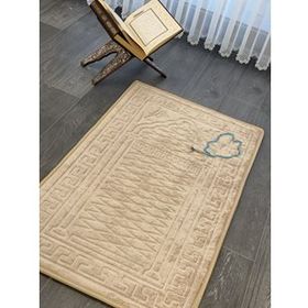 Miabella Home Diz Ağrıtmayan Kadife Kabartma Emboss Seccade