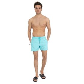 Miami Beach 301 Mint Mavi Düz Erkek Şort Mayo